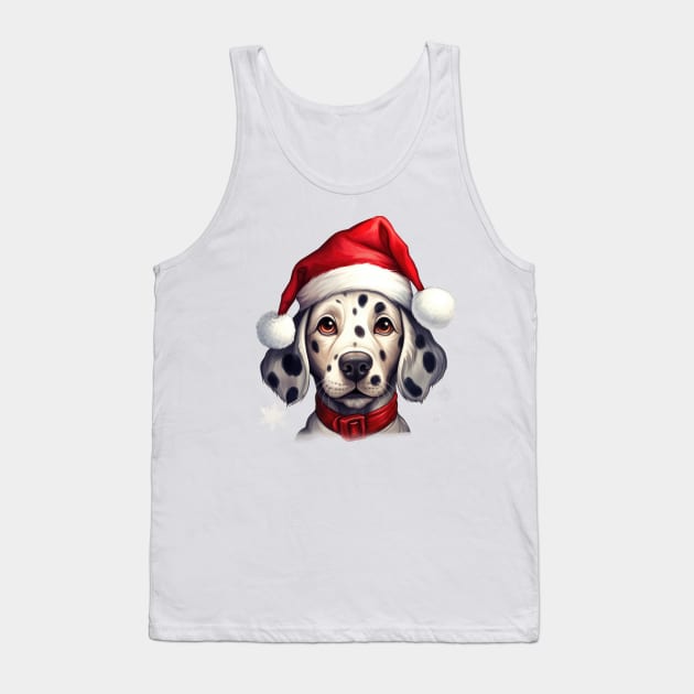 Dalmatian dog christmas Tank Top by MZeeDesigns